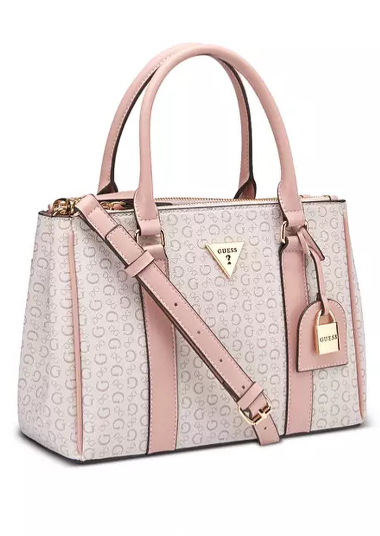 Guess Beige Satchel Bag Asya Kiwan