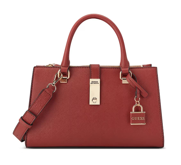 Red Guess Factory satchel bag